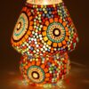 Glass Table Lamp, Multicolor