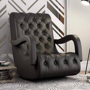 Durian Leatherette Bid Chair (Black)