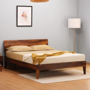 Bed G King Size bed In Honey Brown Colour