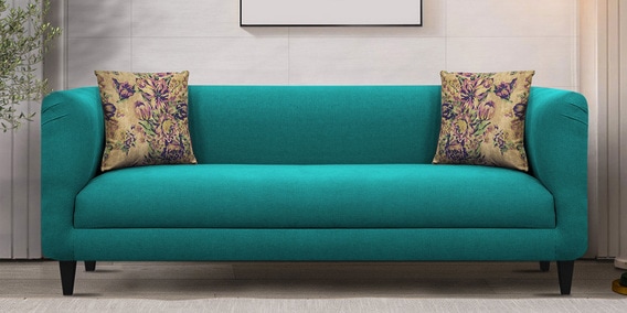 Niki 3 Seater Sofa In Sea Green Colour