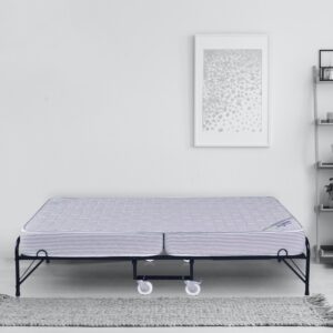 Roll-Away Folding Space Saving Bed with Free 6 Inch Foam Mattress